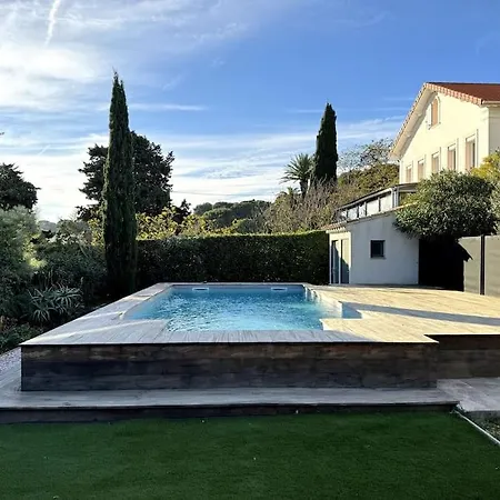 Le Petit Paradis - Vue - Piscine Апартаменты Санари-сюр-Мер